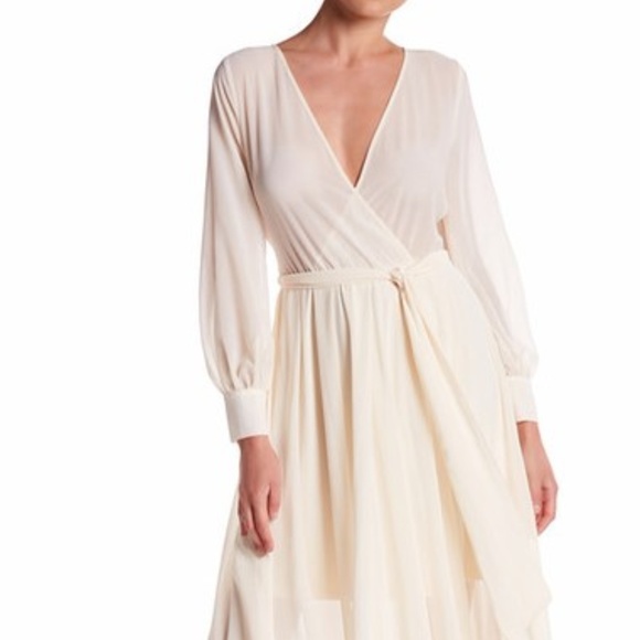 Meghan La Cream Long Sleeve Maxi 